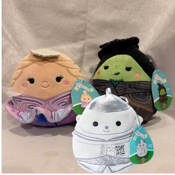 New W/ TagSet of 3 Wicked Squishmallows: Elphaba, Glinda & Tin Man - Picture 1 of 4